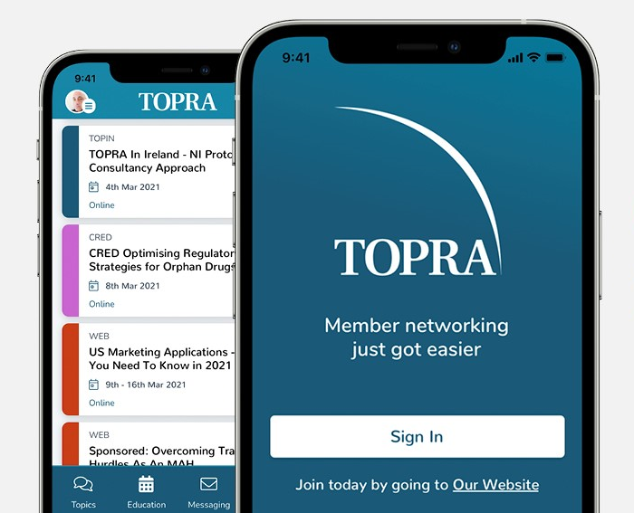 TOPRA Engage app photo