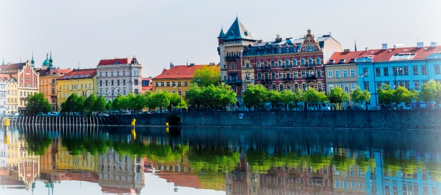 Prague riverfront