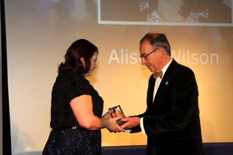 Alison Wilson collects the 