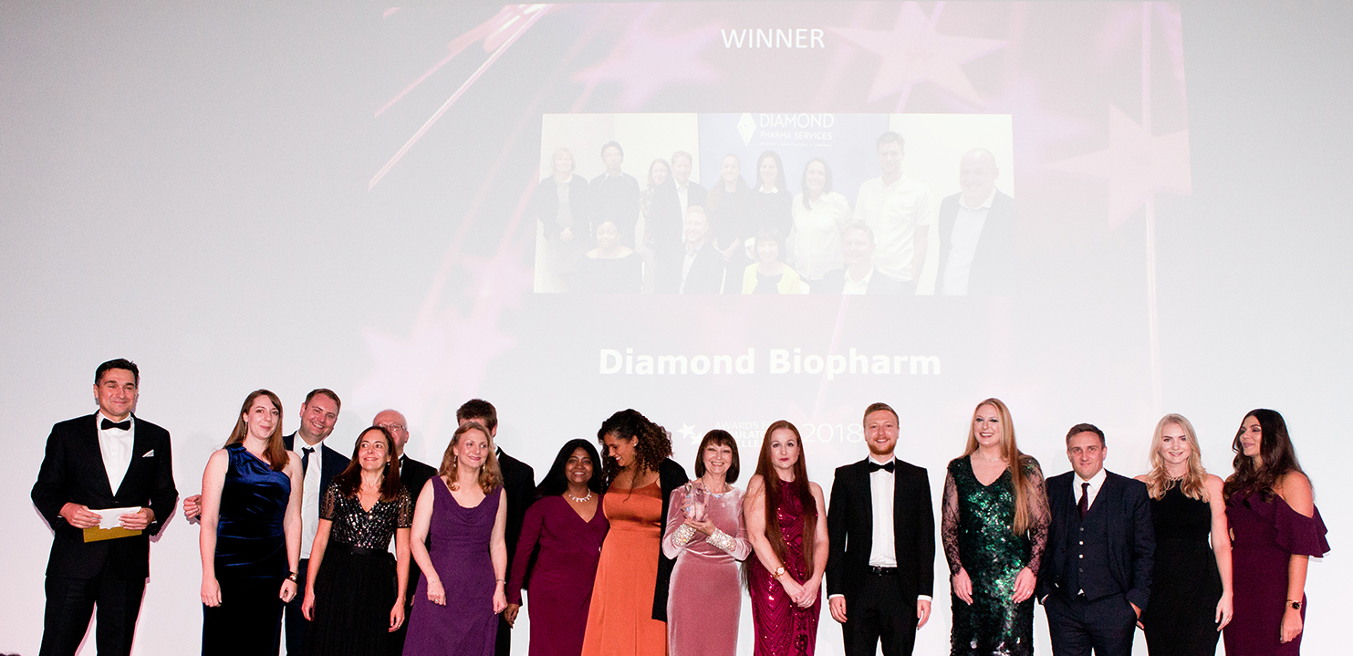 The Diamond Biopharm team at the 2018 Awards for Regulatory Excellence