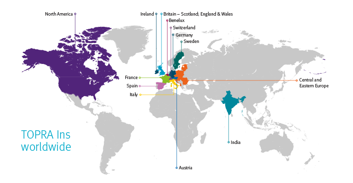 TOPRA In groups worldwide